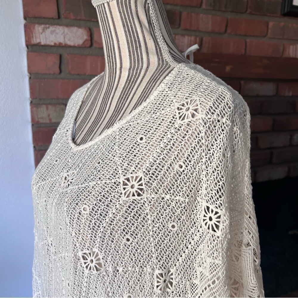 Eberjey Havanera Pandora Lace Cover Up in Natural Ivory Sz S/M - Picture 7 of 10